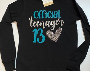Official Teenager Shirt | 13th Birthday | 13th Birthday Gift | Teenage Birthday party | Birthday gifts