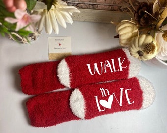 Walk in Love Socks | Valentines Gift | Valentines Day Gift | Fun Valentines Gift | Be Mine | Gift for her