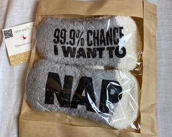 99.9% chance I want to Nap Socks | Socks for Women | Make an OFFER! | Gift for Mom | fun Gift | gift for women | new mom gift