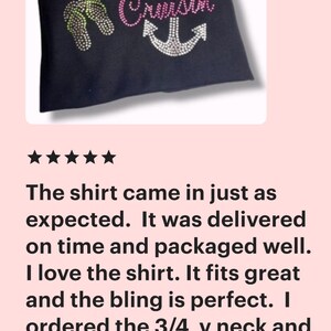 Rhinestone Cruise Hat Shirt Bundle Vacation Outfit Personalized Gift Cruise Apparel Custom Design Sparkly Accessory Travel Merchandise Group image 9