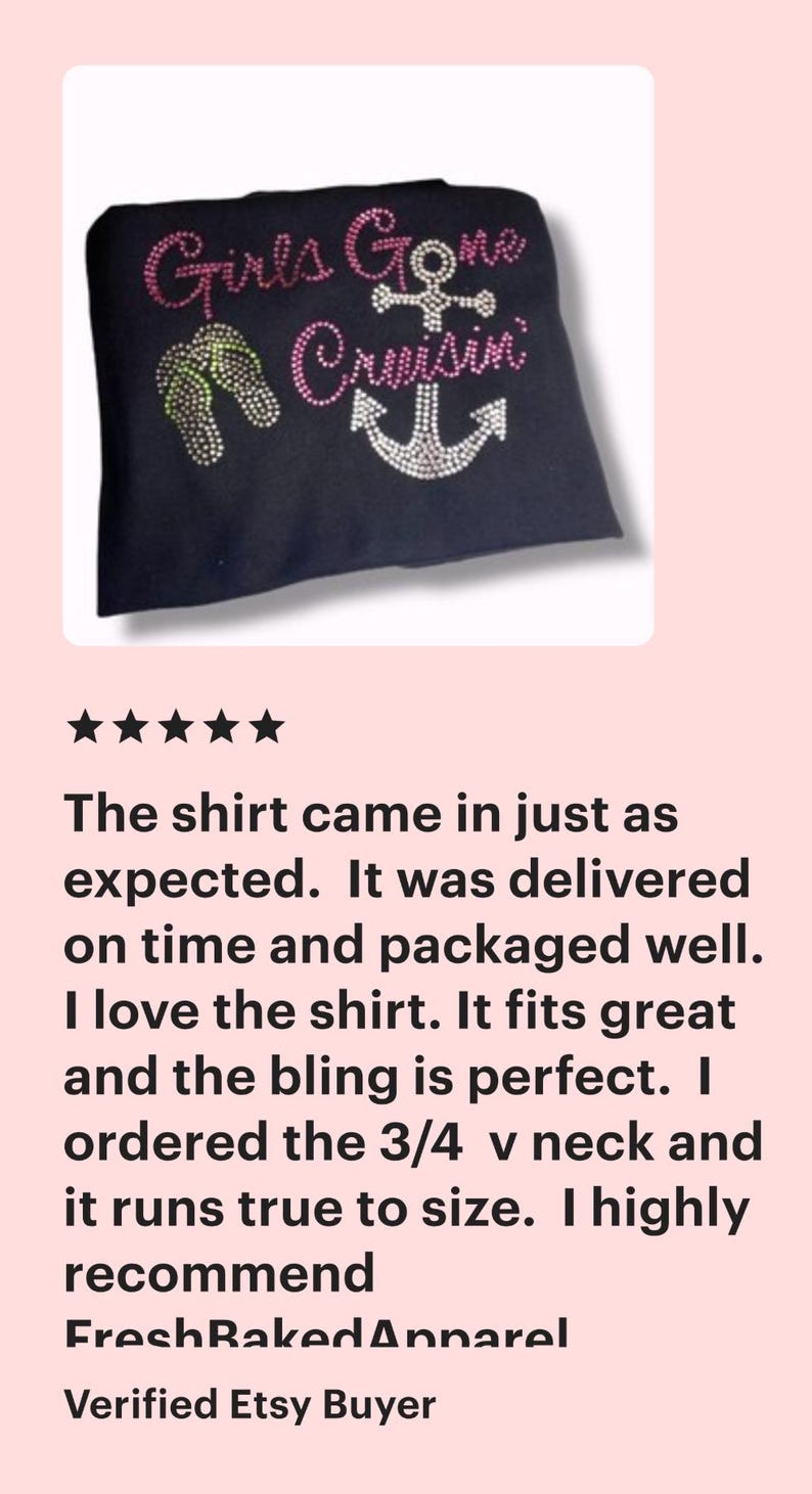 Rhinestone Cruise Hat Shirt Bundle Vacation Outfit Personalized Gift Cruise Apparel Custom Design Sparkly Accessory Travel Merchandise Group image 9