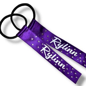 Custom Cheerleader Pom Pom Name Tags Personalized with Rhinestones Customized Gift Idea for Team Spirit, Backpacks, or Cheer Bags