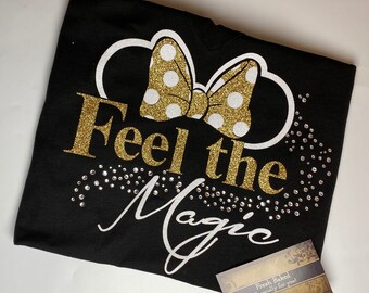 Minnie Feel the Magic Shirt | Women's Minnie Disney Shirts | Girls Disney TShirt