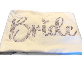 Bride Bling Shirt Engagement Announcement Wedding Gift Future Mrs Tshirt Custom I Said Yes T Proposal Celebration Bridal Outfit Sparkle