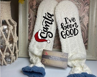 Christmas socks | Christmas Santa I've been good Socks | Fun Christmas socks for women | Christmas Gift