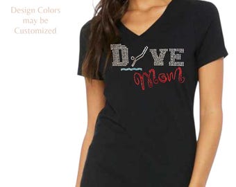 Bling Dive Mom Shirt | Dive Gift | Bling Dive Shirt | Gift for Dive Mom | Custom Colors