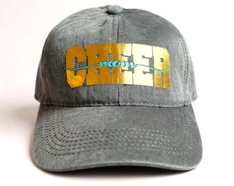 Custom Cheer mom hat personalized cheerleader cap customized cheer team supporter gift idea for proud cheer moms