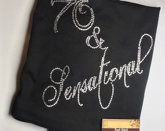 Custom gift 70th birthday shirt 70 & Sensational Shirts bling 70th Birthday gift idea customized Women's 70th Birthday Shirts