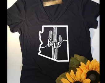 Arizona love Shirt | Arizona Tshirt | Arizona Shirt | Cactus shirt | #SUPPORTLOCAL Shirt