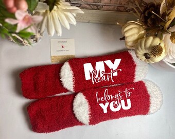 My heart belong to you Socks | Valentines Gift | Valentines Day Gift | Fun Valentines Gift | Be Mine | Gift for her