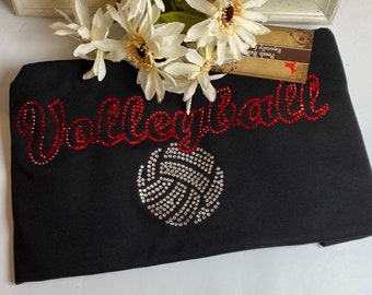 Bling Volleyball shirt Sparkly volleyball shirt game day Rhinestone Volleyball Shirts Bling Volleyball Shirts Volleyball tshirt game day Tee