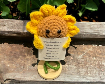 Share some love and encouragement with Sunny the Sunflower | personalized gift for Mom | Customized Mothers Day Gift