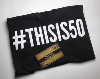 Glitter This is 50 Shirt | 50th Birthday Shirts |  Women's 50th Birthday TShirts | Birthday T Shirts |  Birthday Tee Shirt