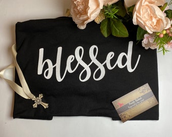 Glitter Blessed Shirt | Women's Blessed Shirts | Ladies Sunflower TShirts