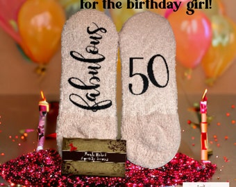 Fabulous 50 socks | Birthday Shirt | 50th Birthday socks | 50th Birthday Gift | 50th Birthday Gift for women | fifty birthday shirt