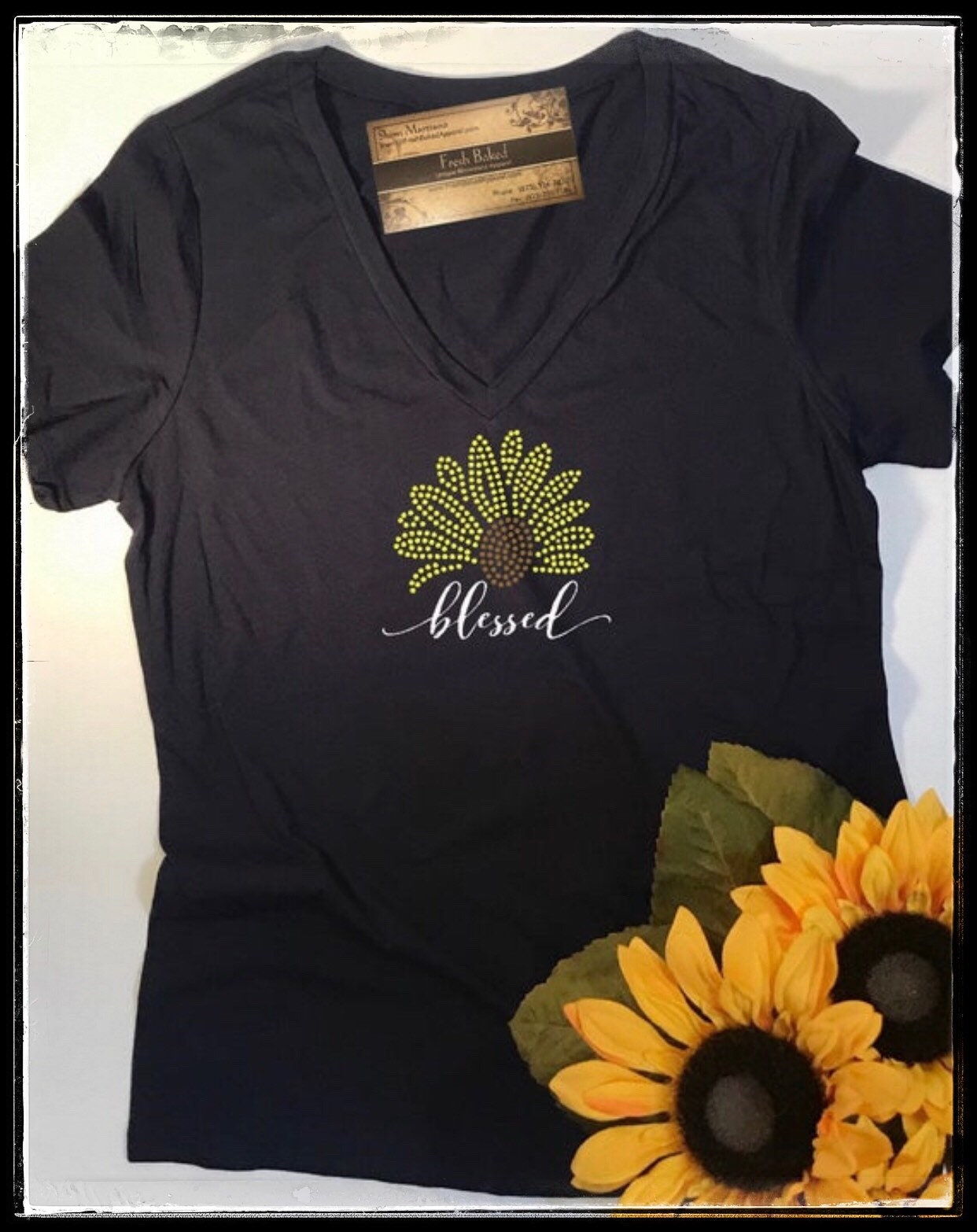 Bling Blessed With Sunflower Shirt 