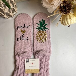 positive vibes socks positive vibes only positive vibes IVF Gift IVF Socks Special IVF Gift Retrieval Day Gift image 9