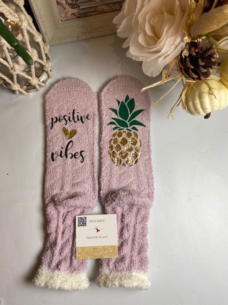 positive vibes socks positive vibes only positive vibes IVF Gift IVF Socks Special IVF Gift Retrieval Day Gift image 9