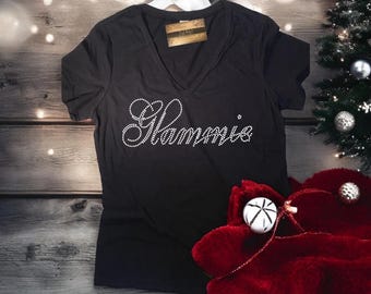 BLiNg Glammie Shirt | Mothers day gift for grandma | Bedazzled Glammie Shirts | Women's Grandma Glam TShirts | Mothers day shirt