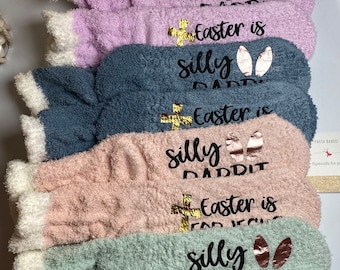 Easter socks | Silly Rabbit Easter is for Jesus | Resurrection socks | Easter gift | Easter Basket | Easter Bunny | Easter Shirt