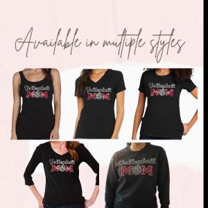 Personalized Athletic Apparel Rhinestone Volleyball Shirt Sparkly Mom Gift Custom Team Colors Crystal Design Details Game Day Wear Glitter Parent Clothing Special Occasion Present Unique Sports Fan Apparel Bling Fashion Statement Volleyball