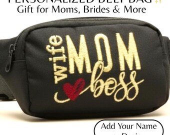Personalized Crossbody Bag Bridesmaid Gift Idea Wedding Party Accessory Custom Fanny Pack Monogrammed belt bag birthday gift