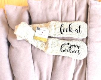 Look at my new boobies | breast augmentation socks | breast cancer awareness month | Explant | augmentation | breast cancer gifts