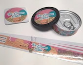 Ice Cream Cake Labels Stickers Fits 3.5g 1 8 Tuna Can Self Seal Press In Style Tins - FREE SHIPPING - Can not included