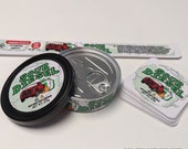 Sour Diesel Labels Stickers Fits 3.5g 1 8 Tuna Can Self Seal Press In Style Tins - FREE SHIPPING - Can not included