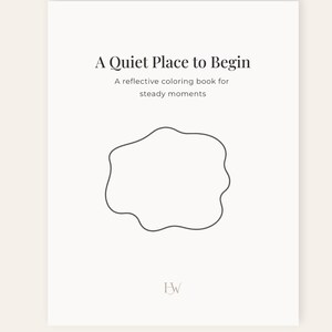 ADHD Morning Journal & Coloring Book | Organic Shapes + Gentle Prompts for Anxiety Relief + Executive Function | PDF