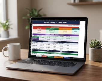 Debt Snowball and Avalanche Spreadsheet | Debt Payoff Tracker and Payment Calculator for Excel and Google Sheets