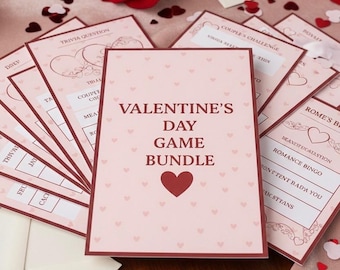 Valentine’s Day Game Bundle for Couples | Fun & Romantic Relationship Games | Printable Date Night Activity