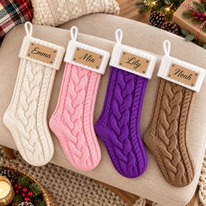 Cute Baby Pink Christmas Stockings for Girl,Baby Christmas Gift, Baby First Stocking Custom, Personalized Stockings for Baby Girl