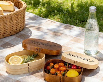 Lunch box in legno ecologico personalizzato