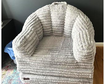 Sofá cama plegable 2 en 1, puf de piel sintética convertible en tumbona, sofá cama individual para sala de estar o dormitorio.