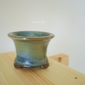 2.5-3Inch Handmade Ceramic Succulent Pot – Landscape Art Planter with Drainage Holes
