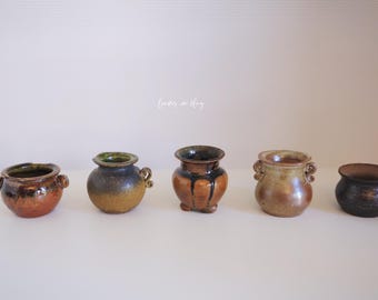 2Inch Glazed Mini Planter: Soil Color Pottery for Succulents