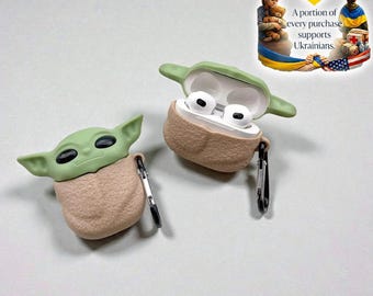 3D Alien AirPods Case – Silicone Protective Cover