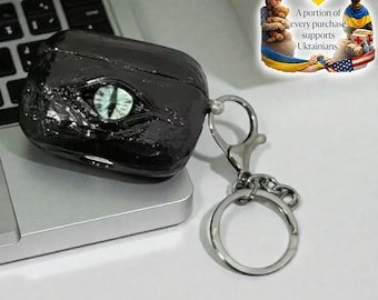 Evil Eye AirPods Case – Shockproof Protective Cover with Keychain