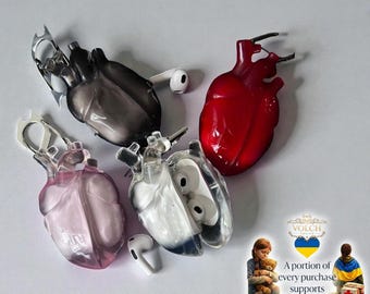 3D Liquid Heart AirPods Case – Protective Cover, Artistic Design