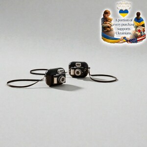 Vintage Camera Style AirPods Case – Retro Protective Cover with Wrist Strap image 4