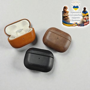 Leather AirPods Pro Case – Shockproof Protective Cover with Keyring | Gift for Him