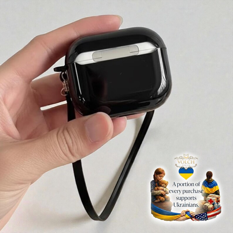 Vintage Camera Style AirPods Case – Retro Protective Cover with Wrist Strap image 3