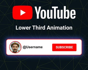 Animazione di iscrizione personalizzata su YouTube per introduzioni video, sovrapposizione di pulsanti "Mi piace" e "Iscriviti"
