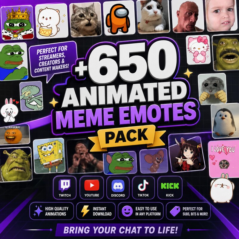 Emotes Pack Kick - Etsy