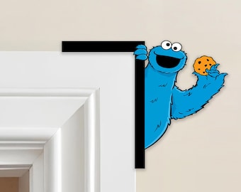 Sesame Street Corner Sign, Kids Room Wall Art, Street Style Letters, Personalized Gift,,Door  Sign, Cookie monster Sign, Kid Room Decoration