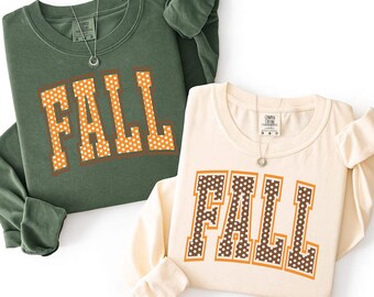 Fall Polka Dots Svg, Trendy Varsity Autumn Shirt Design, Christian Svg, Trendy Svg, Scripture Clipart,  Sublimation Design, Digital Download