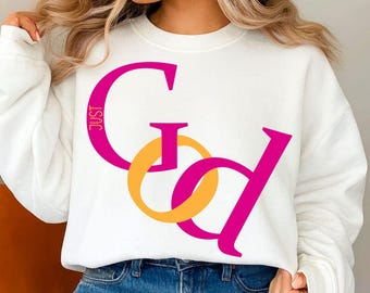 SVG PNG de Dios, fe cristiana SVG, artículos de Jesús de moda, SVG religioso, diseño de sublimación, archivo de corte, SVG de moda, descarga digital