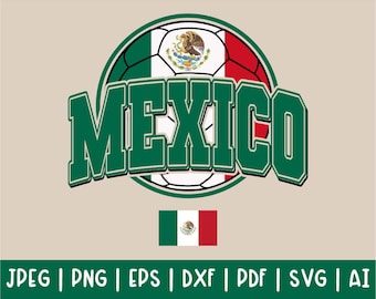 México Fútbol Svg Png, México Mundial 2026, Camiseta de Aficionado de Fútbol Mexicano Png, Fútbol Png, Juego de Torneo de Fútbol Mexicano, Descarga Digital