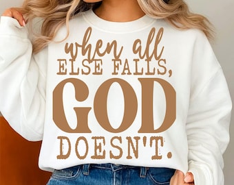 God Doesn't Fail SVG, Christian Bible Verse, Trendy Cut File (Digital Download)